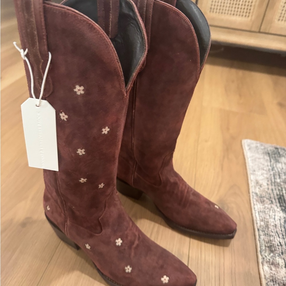 Tecovas Brick Suede Boots